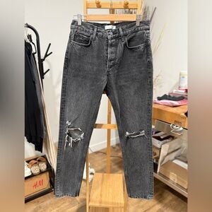 Anine Bing Women’s Ripped Gray Jeans